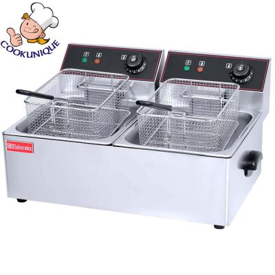 China Eco - Friendly Kitchen Equipment Commercial Electric Table Top Deep Fryer Frying Machine for sale