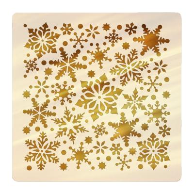 China 2021 Wall Decoration Christmas Snowflake Spray Painting Decorate Window And Door for sale