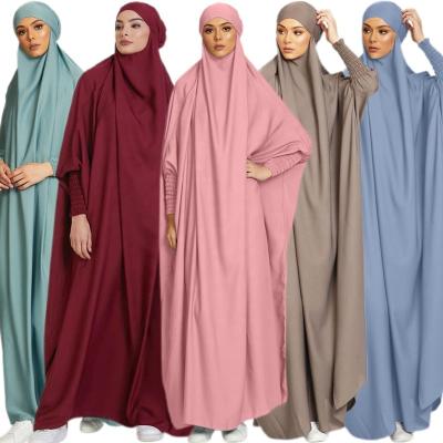 China Polyester Eid Hooded Muslim Women Hijab Maxi Dress Prayer Garment Djellaba Jilbab Abaya Ramadan Gown Abayas Islamic Niqab Burka Jubah for sale