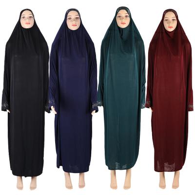 China Elegant Muslim Dress Women Muslim Prayer Clothing Air Worship Service Ramadan Arab Abaya Burqa Full Cover Islamic Hooded Middle East New for sale