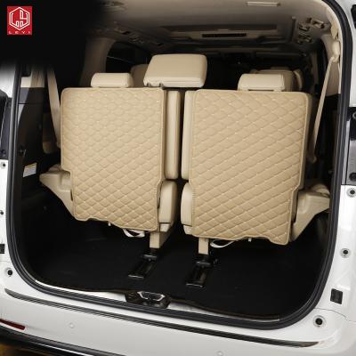 China Wholesale LEYI car accessories high quality auto parts beige hot sale leather car anti-kick mat for alphard 2015 2022 for sale