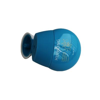 China Household Products Newly Customized Portable Design PP Plastic Squeeze Bottle For 40ml Blue Sun Cream With White Screw Lip for sale