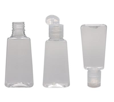 China Household Products 30ml Transparent Empty PET Squeeze Plastic Bottle Flip Top Cap For For Cosmetic Packaging for sale