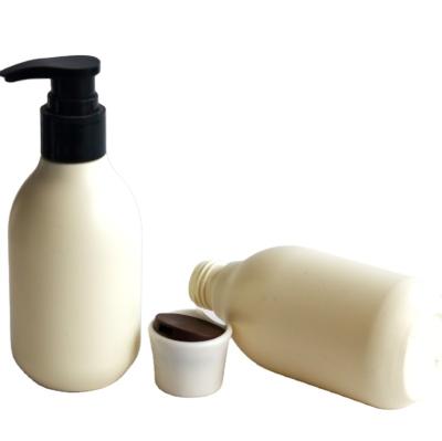 China Hot Selling Round 200ml Household Products Cosmetic Body Cream Lotion Shampoo Luxury Conditioner Foaming HDPE Pump Bottle Plastic for sale