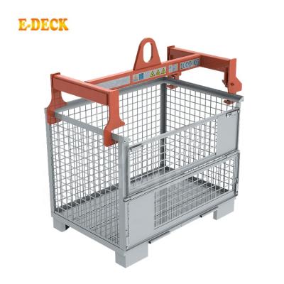 China Automotive Industry Manufacturer Of Lockable Zinc Heavy Duty Collapsible Metal Steel Stillage Container for sale