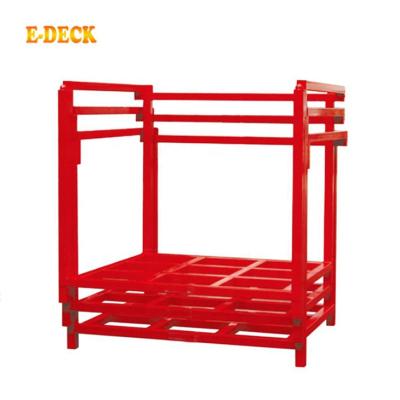 China Large stackable storage space-saving modular powder coating steel warehouse nestainer rack for sale