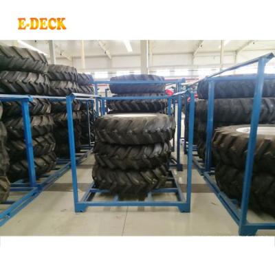 China Corrosion Protection Warehouse Tire Storage Nestainer Heavy Duty Rigid Stackable Steel Frame Racks for sale