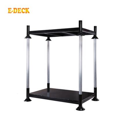 China Corrosion Protection E-DECK Galvanized Heavy Duty Steel Material Industrial Metal Pipe Adjustable Pallet Converter Mobile Racking Storage System for sale