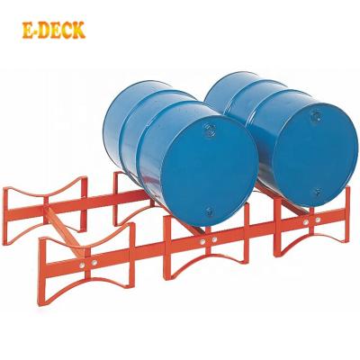 China Custom Industrial Stackable Corrosion Protection Oil Drum Stands Storage Rack System for sale