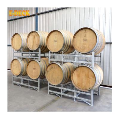 China Corrosion Protection Wine Barrel Storage Racks Safe Warehouse Racks Bourbon Barrels for sale