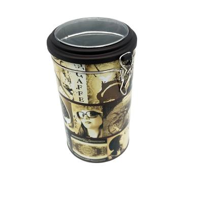 China Gift & Decorative Craft Round Empty Coffee Tin Can Packaging for sale