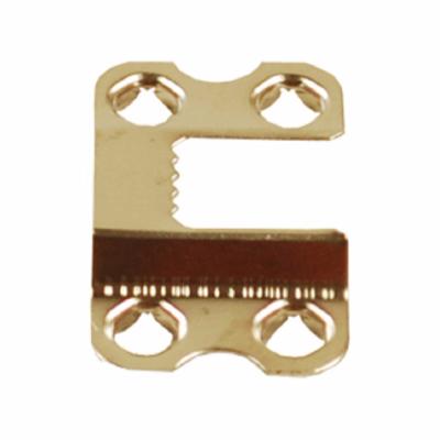 China Automotive Industry 4 Hole Plate Self-fix Hardware Sawtooth Hanging Loose Picture Hanger 21x37mm for sale