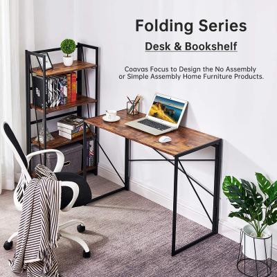 China Foldable Commercial Wooden Children's Desk Office Home Executive Study Table Folding Laptop Furniture Computer Desk Home for sale