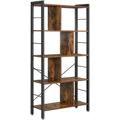 China High Quality Corner Shelf Metal Frame Wood Display Stand Furniture Shop Display Supermarket Rack for sale