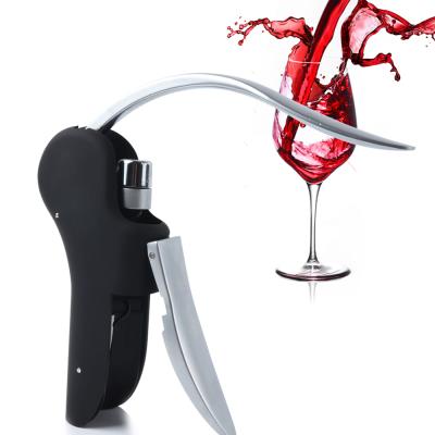 China Convenient Hot Vendor Metal Handle Wine Bottle Opener Manual Wine Opener for sale