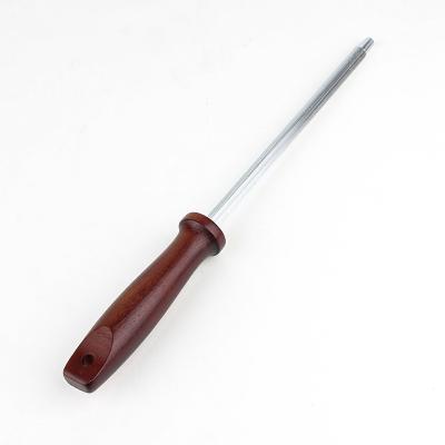 China Sustainable Kitchen Professional Sharpening Steel Rod With Hanging Hole Knife Sharpening Steel Rod Sharpening Tool for sale