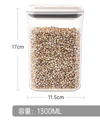 China Freshness Preservation Wholesale High Quality Plastic Food Storage Jar With Lid Square And Round Plastic Storage Jars for sale