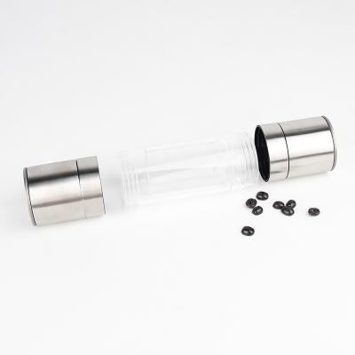 China Fashion Viable Manufacturers Bottle Stainless Steel Salt Salt Adjustable Chili Manual Pepper Grinder Grinder for sale