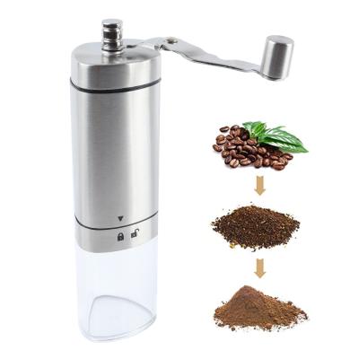 China High Quality Coffee Bean Hand Grinder Mill Stainless Steel Manual Bean Hand Grinder Wholesale Home Portable Hot Selling Coffee Viable for sale