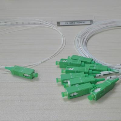 China Free sample of FTTX for test, fiber optic PLC 1x8 splitter, SC/UPC/APC, mini type for sale