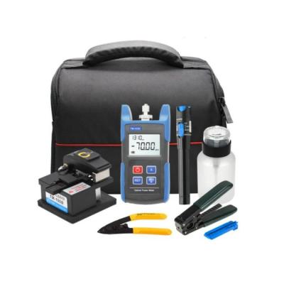 China FTTx FTTH Fiber Optic Tool Kits With Power Meter /Visual Fault Locator / Stripper / Cleaver for sale