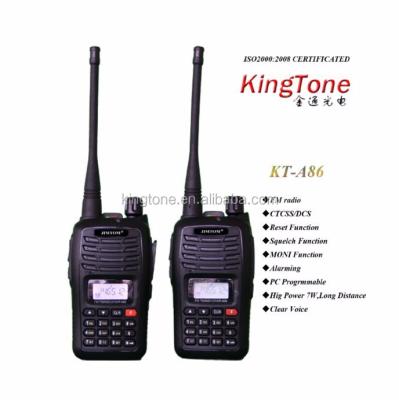 China Professional dual band UHF JIMTOM KT-A86, talkie talkie voice announcement radio VHF jimtom kt a86 for sale