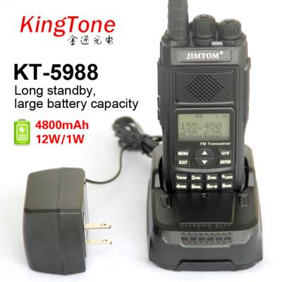 China 12W JIMTOM KT-5988 High Tech Professional Walkie Talkie Ham Radio 128*2 Walkie Talkie for sale