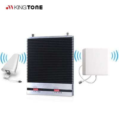 China Kingtone New GSM Cell Repeater Gsm 900 1800 2100 Mhz Triple Band Signal Booster 4g Mobile Signal Booster for sale