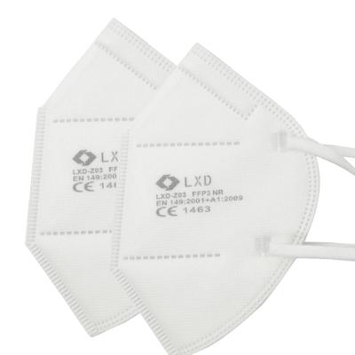 China Eco-friendly FFP2 Nr 99% En149: 2001 Usage 5 Ply Filter Meltblownx2 Hot Particles Non Woven Half Mask for sale