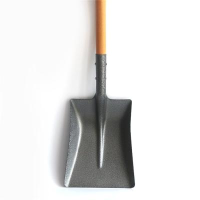 China Agriculture Wood Portable Shovel Best Quality Assurance Farming Shovel Handle Hardware Metal for sale