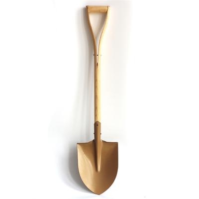 China Agriculture Custom Wholesale High Quality Shovel Farm Steel Scoop Digging Shovel With ASH Handle for sale