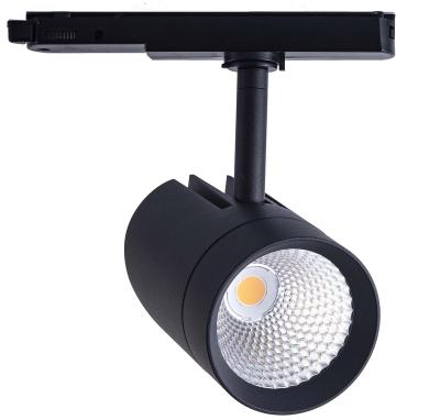 China Modern 3/4-wire CRI90 3/4-wire Anti-glare Flicker Free Adapter Combo 20W-35W COB LED Track Light for sale