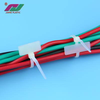 China Flame-retardant cable zip tie tag cable labels plastic cable tie with label for sale