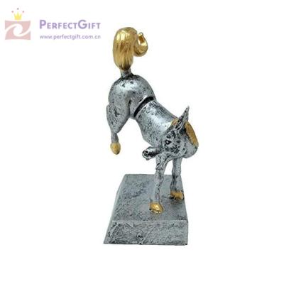 China All over the world high quality custom wholesale price factory outlet metal horse status souvenir trophy for sale