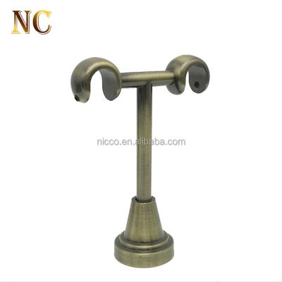 China Double Strong Aluminum Ceiling Curtain Rod Bracket 16+16mm Eco - Friendly Decorative for sale