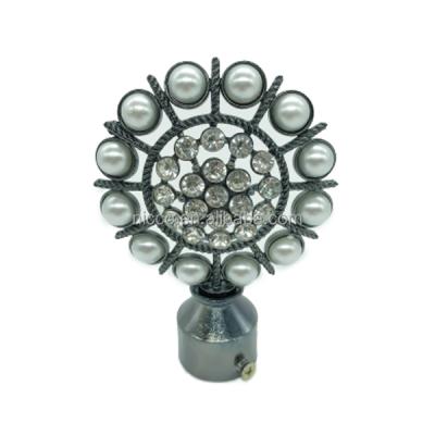 China Eco - Friendly Wholesale High Quality Decorative Aluminum Alloy Curtain Rod Finials for sale