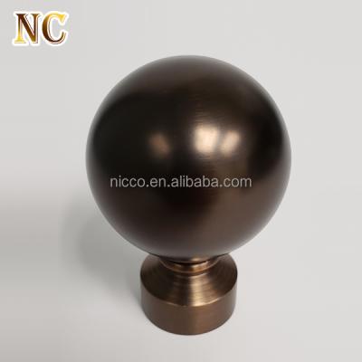 China Eco-friendly China Wholesale Supplier Best Metal Accessories Decorative Selling Curtain Rod Finial for sale