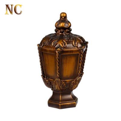 China Latest Design Decorative Window Curtain Accessories Polyresin Curtain Finials Eco - Friendly for sale