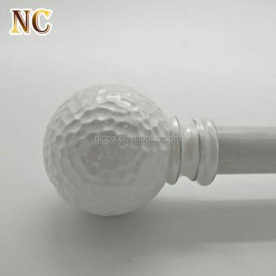 China Eco-friendly Latest Design Poly Resin Decorative Finials For Curtain Rod for sale