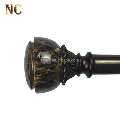 China Eco-friendly Wholesales Decorative Poly Resin Curtain Rod Finial For Window for sale