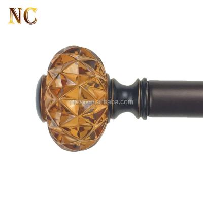 China Eco-friendly Curtain Rod Head Resin Curtain Finial In Curtain Pole Accessories Finial for sale