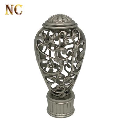 China New design 25mm aluminum curtain finials from China eco-friendly supplier for sale