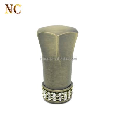 China Curtain Rods 25Mm Traditional Oriental Diamond Finials For Bedroom Factory Wholesale Eco-Friendly Design In New for sale