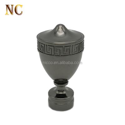 China Eco - Friendly 19mm Classic Design Modern Home Decorative Curtain Rod Finials for sale