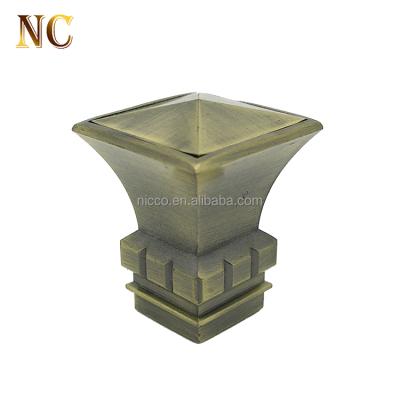 China Eco - Friendly Wholesale Price 19mm Antique Brass Chrome Curtain Finials for sale