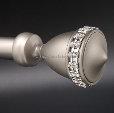 China Eco - Friendly Decorative 16mm Diamond Accessories Curtain Pole Finials for sale