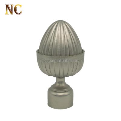 China Wholesale Price 16mm Curtain Design Window Design Chrome Curtain Rod Eco-friendly Top Finials for sale