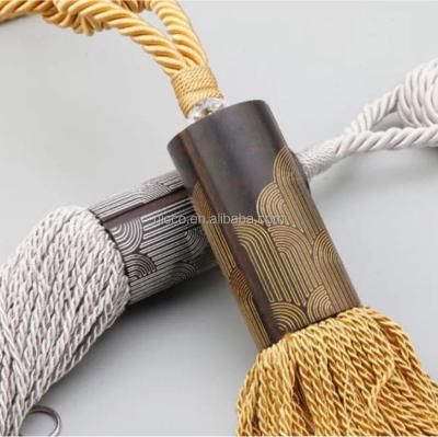 China New Design Eco-friendly Curtain Tiebacks Tassels CUSTOM COLOR Fabric Curtain Accessories for sale