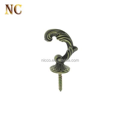 China Eco - Friendly Aluminum Living Room Antique Adjustable Steel Curtain Hooks for sale