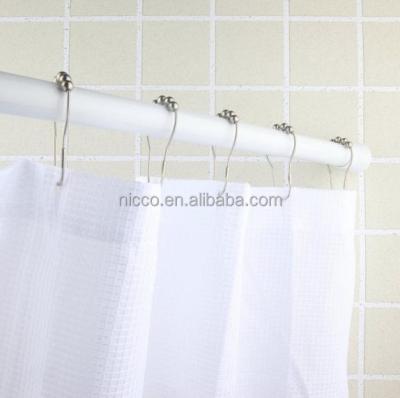 China Sustainable Bathtub Tension Bathroom Curtain Rods Extendable Shower Pole for sale